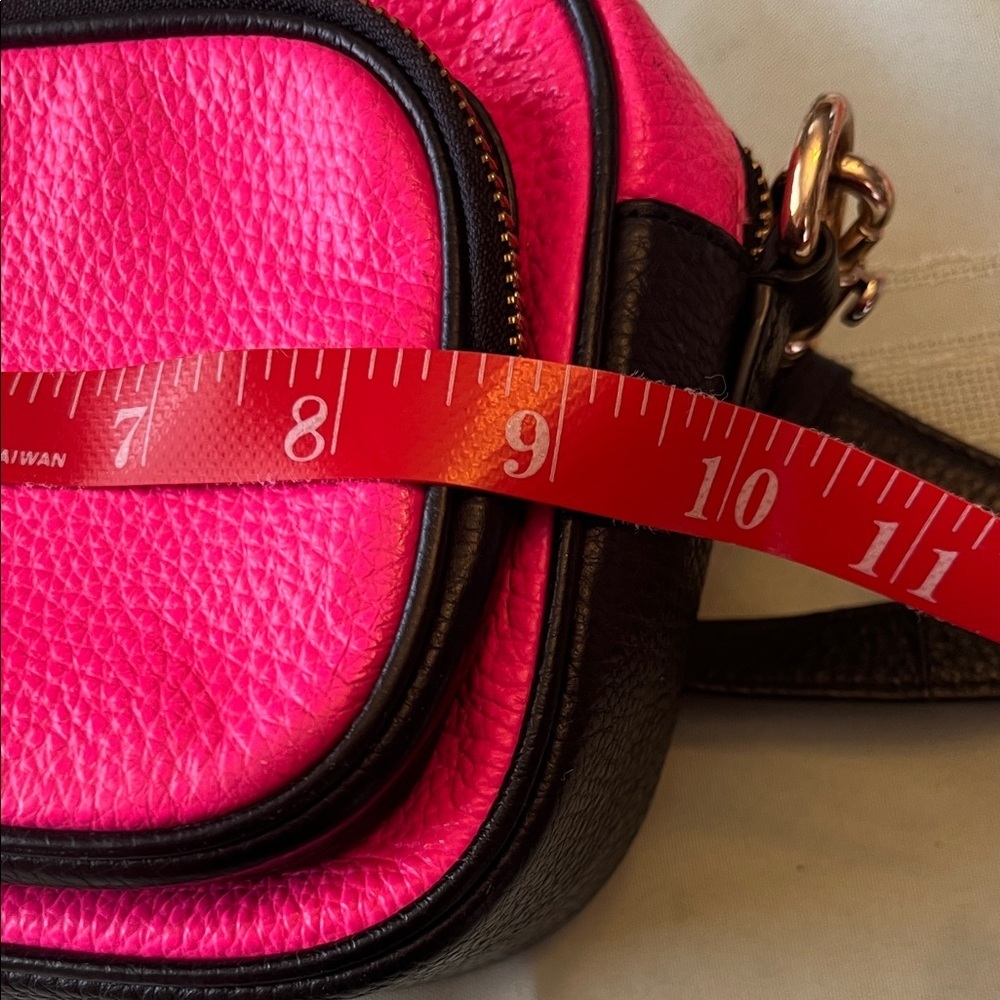 Coach Fuchsia and Black Crossbody Bag - Picture 9 of 13